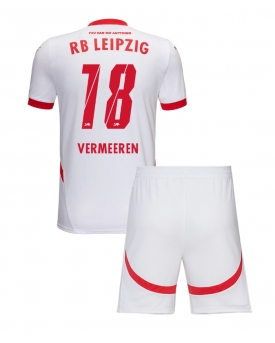 Billige Fotballdrakt RB Leipzig Arthur Vermeeren #18 Replika Hjemmedraktsett Barn 2024-25 Kortermet (med bukser)